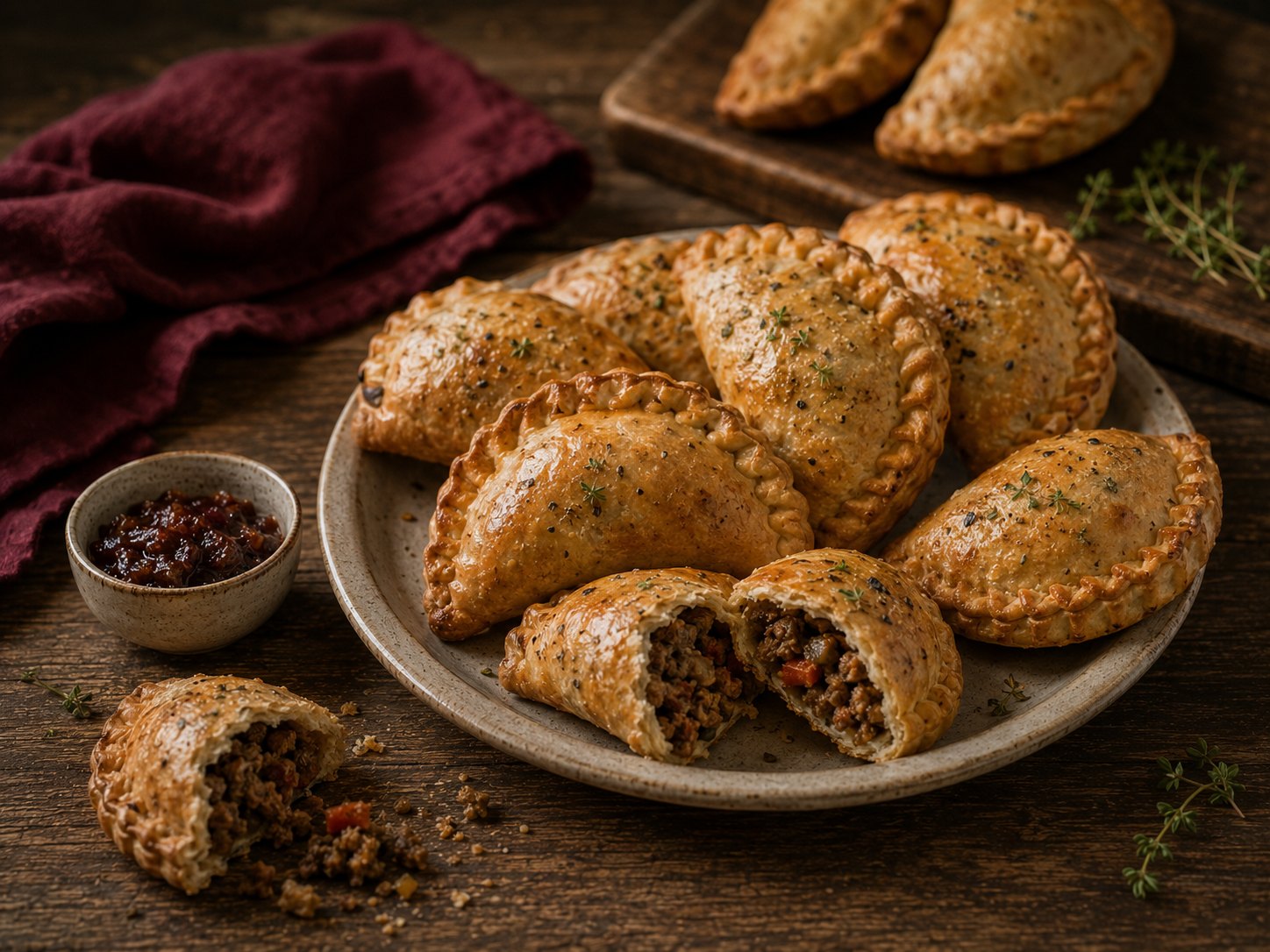 Halfmaan-Pasteie van Kossie Mossie