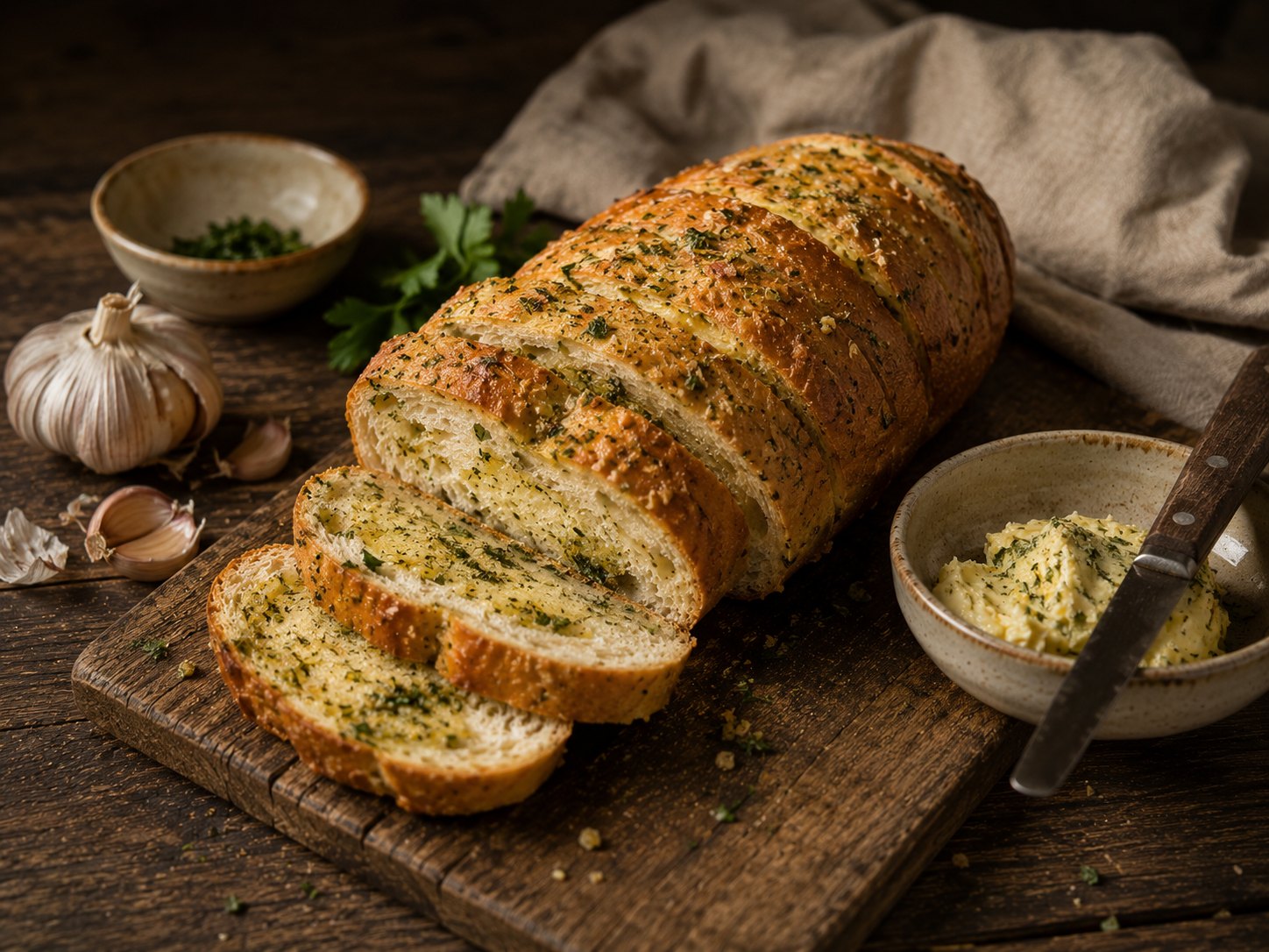 Knoffelbrood van Kossie Mossie